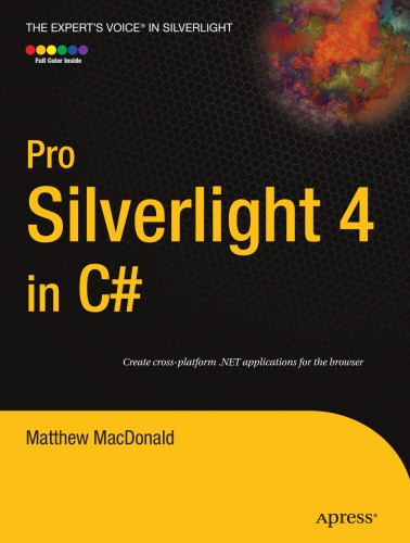 Pro Silverlight 4 In C Matthew Macdonald