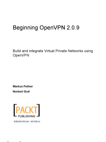 Beginning Openvpn 209 Norbert Graf