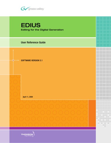 Edius 51 User Reference Guide Grass Valley