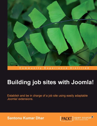 Building Job Sites With Joomla Santonu Kumar Dhar
