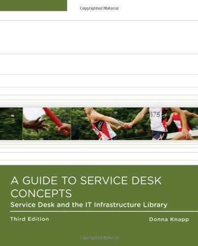 A Guide To Service Desk Concepts Third Edition 3rd Edition Donna Knapp