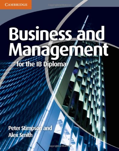 Business And Management For The Ib Diploma Peter Stimpson Alex Smith