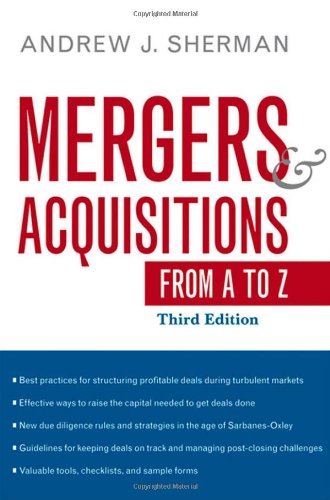 Mergers And Acquisitions From A To Z Third Edition Andrew J Sherman