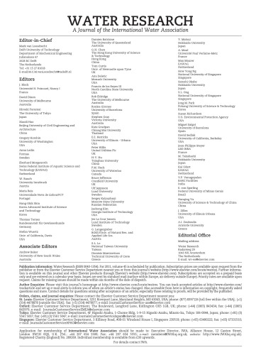 Water Research Volume 45 Issue 6 Mark Van Loosdrecht