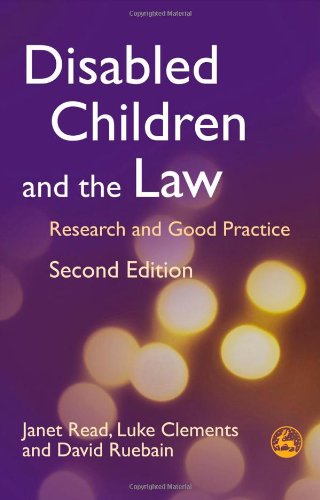 Disabled Children And The Law Research And Good Practice 2nd Edition 2nd Edition Janet Read