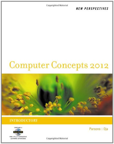 New Perspectives On Computer Concepts 2012 Introductory 14th Edition June Jamrich Parsons