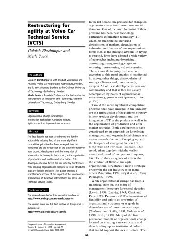 European Journal Of Innovation Management Vol 4 No 2 2001 Christos Kalantaridis