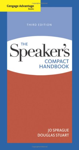 The Speakers Compact Handbook Third Edition 3rd Jo Sprague