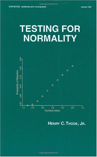 Testing For Normality 1st Henry C Thode