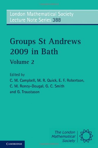 Groups St Andrews 2009 In Bath Volume 2 C M Campbell M R Quick
