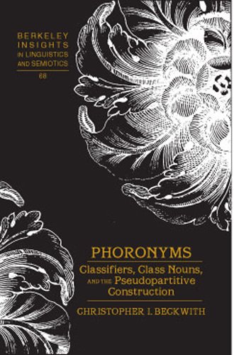Phoronyms Berkeley Insights In Linguistics And Semiotics Beckwith Christopher I