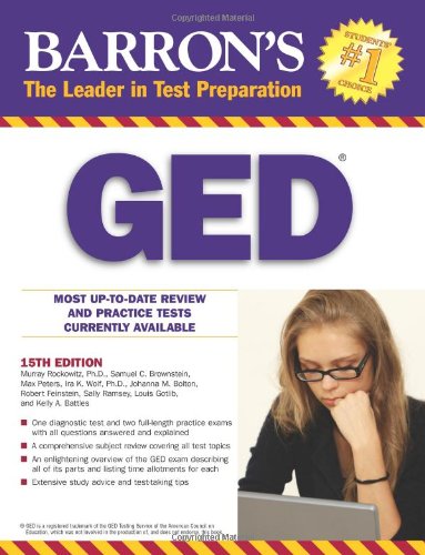 Barrons Ged High School Equivalency Exam 15th Edition Murray Rockowitz