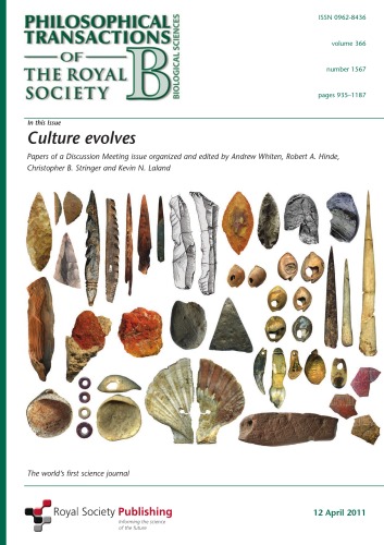 Culture Evolves Philosophical Transactions Of The Royal Society Series B Issue 1567 Andrew Whiten