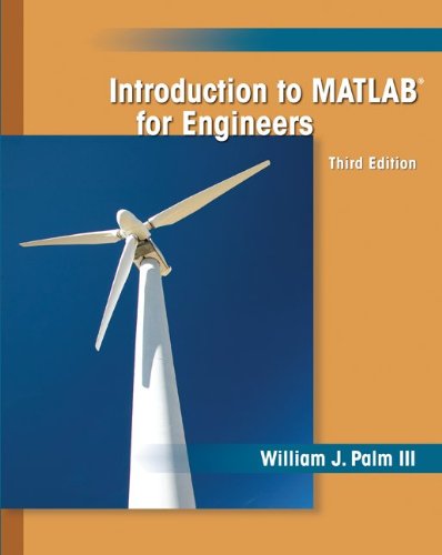 Introduction To Matlab For Engineers 3rd Edition 3th William John Palm