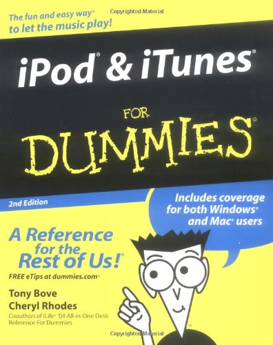 Ipod Itunes For Dummies For Dummies Computers 2nd Edition Tony Bove