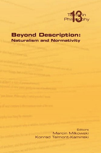 Beyond Description Naturalism And Normativity Marcin Milkowski