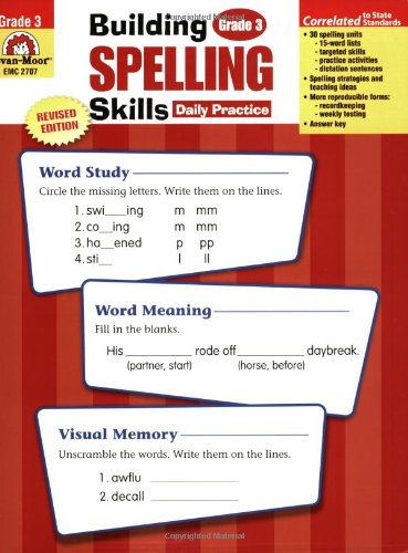 Emc 2707 Building Spelling Skills Daily Practice Grade 3 Jo Ellen Moore