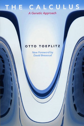 The Calculus A Genetic Approach Otto Toeplitz