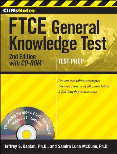 Cliffsnotes Ftce General Knowledge Test 2nd Edition Jeffrey S Kaplan