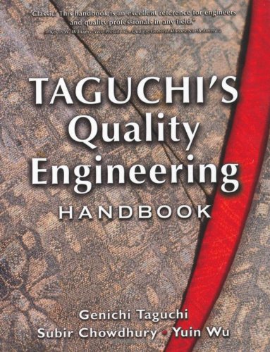 Taguchis Quality Engineering Handbook 1st Edition Genichi Taguchi