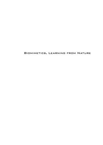 Biomimetics Learning From Nature Amitava Mukherjee