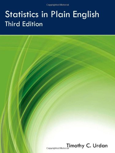 Statistics In Plain English 3rd Edition 3rd Timothy C Urdan