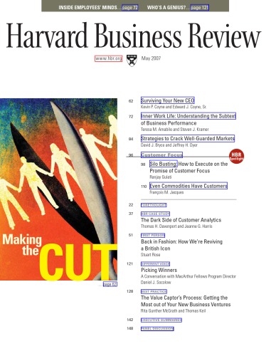 Harvard Business Review May 2007 Volume 85 Harvard Business Publishing