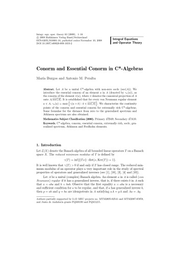 Integral Equations And Operator Theory Volume 63 I Gohberg Chief Editor