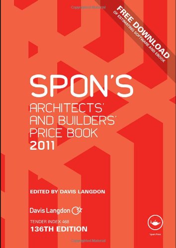 Spons Architects And Builders Price Book 2011 136 Harps Davis Langdon