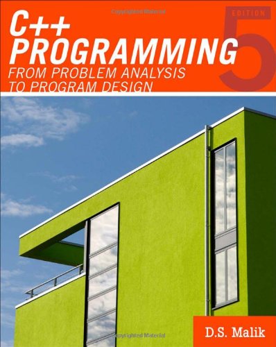 C Programming From Problem Analysis To Program Design 5th 5th Edition D S Malik