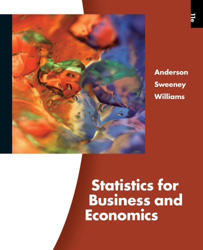 Statistics For Business And Economics 11th Edition David Ray Anderson