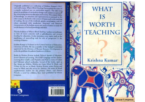 What Is Worth Teaching 3rd Krishna Kumar