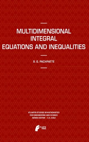 Multidimensional Integral Equations And Inequalities 1st Edition Pachpatte Bg
