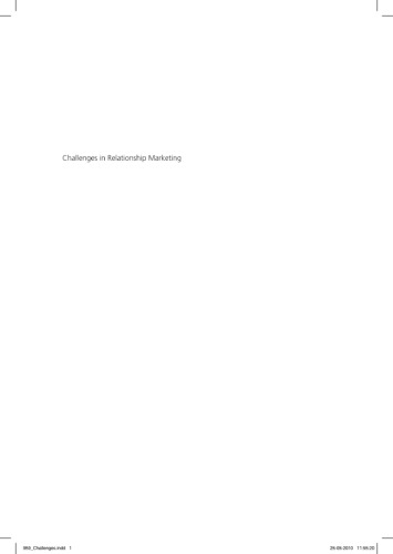 Challenges In Relationship Marketing 1st Per V Freytag Kristian Philipsen