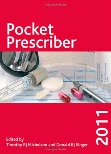 Pocket Prescriber 1st Edition Timothy R J Nicholson Donald R J Singer