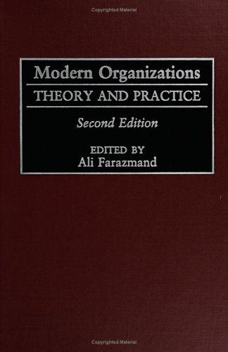 Modern Organizations Theory And Practice 2nd Edition Ali Farazmand