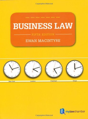 Business Law 5th Revised Edition Ewan Macintyre