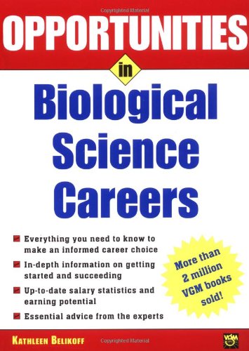 Opportunities In Biological Science Careers 1st Edition Charles Winter