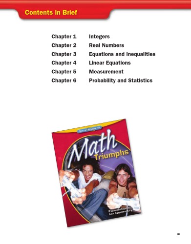 Math Triumphs Foundations For Geometry Teacher Edition 2010 Glencoe Mcgrawhill