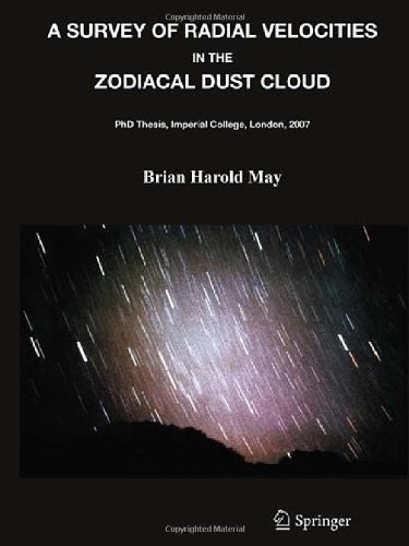 A Survey Of Radial Velocities In The Zodiacal Dust Cloud 1st Edition Brian May
