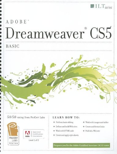 Dreamweaver Cs5 Basic Student Manual Student Axzo Press