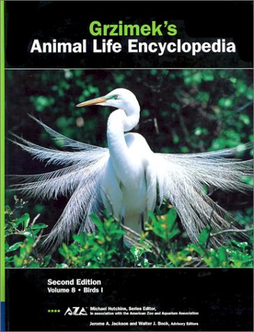 Grzimeks Animal Life Encyclopedia 2nd Edition Volume 8 Birds I 2nd Edition Bernhard Grzimek