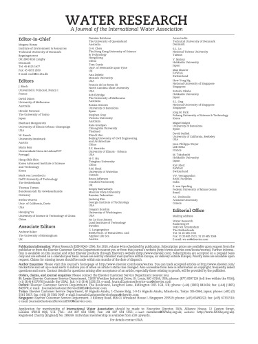 Water Research Volume 44 Issue 1 Mark Van Loosdrecht