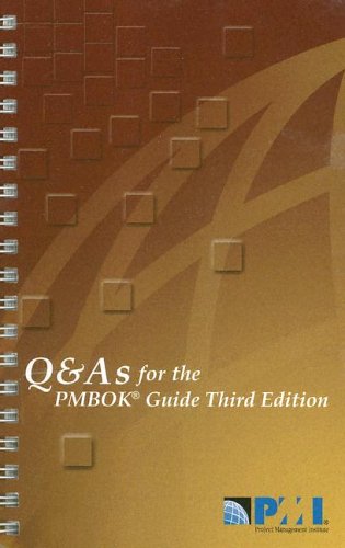 Q As For The Pmbok Guide Third Edition 3rd Frank T Anbari