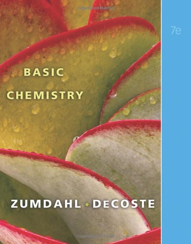 Basic Chemistry 7th Edition Steven S Zumdahl Donald J Decoste