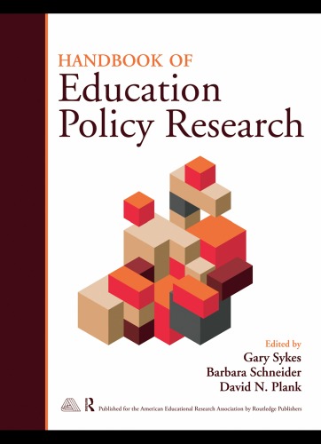 Handbook Of Education Policy Research Gary Sykes Barbara Schneider