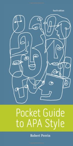 Pocket Guide To Apa Style 4th Edition Robert Perrin