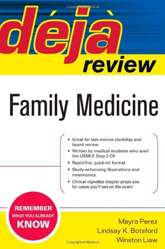 Deja Review Family Medicine 1st Edition Mayra Perez Lindsay K Botsford
