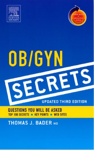 Ob Gyn Secrets 3rd Edition Thomas J Bader