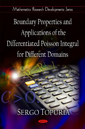 Boundary Properties And Applications Of The Differentiated Poisson Integral For Different Domains Sergo Topuria